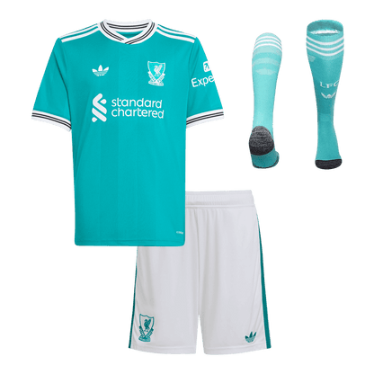 Kid's Liverpool Third Away Full Kit - Jersey+Shorts+Socks 2025/26
