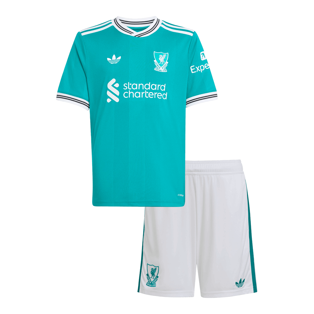 Troisième tenue extérieure enfant de Liverpool - Maillot + Short 2025/26