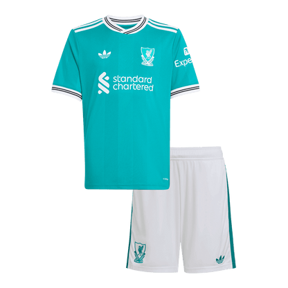 Troisième tenue extérieure enfant de Liverpool - Maillot + Short 2025/26