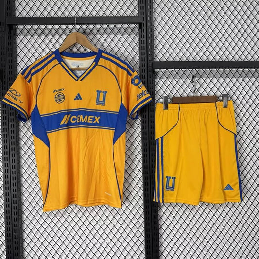 Kid's Tigres UANL Home Kit - Jersey+Shorts 2025/26