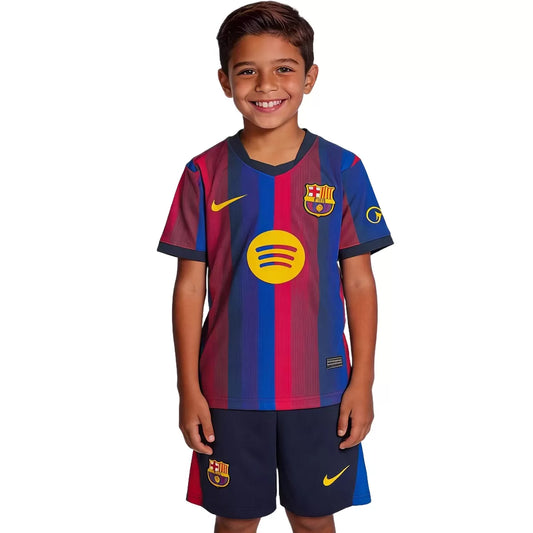 Tenue de foot domicile enfant Barcelone 2026/27 - Maillot+Short