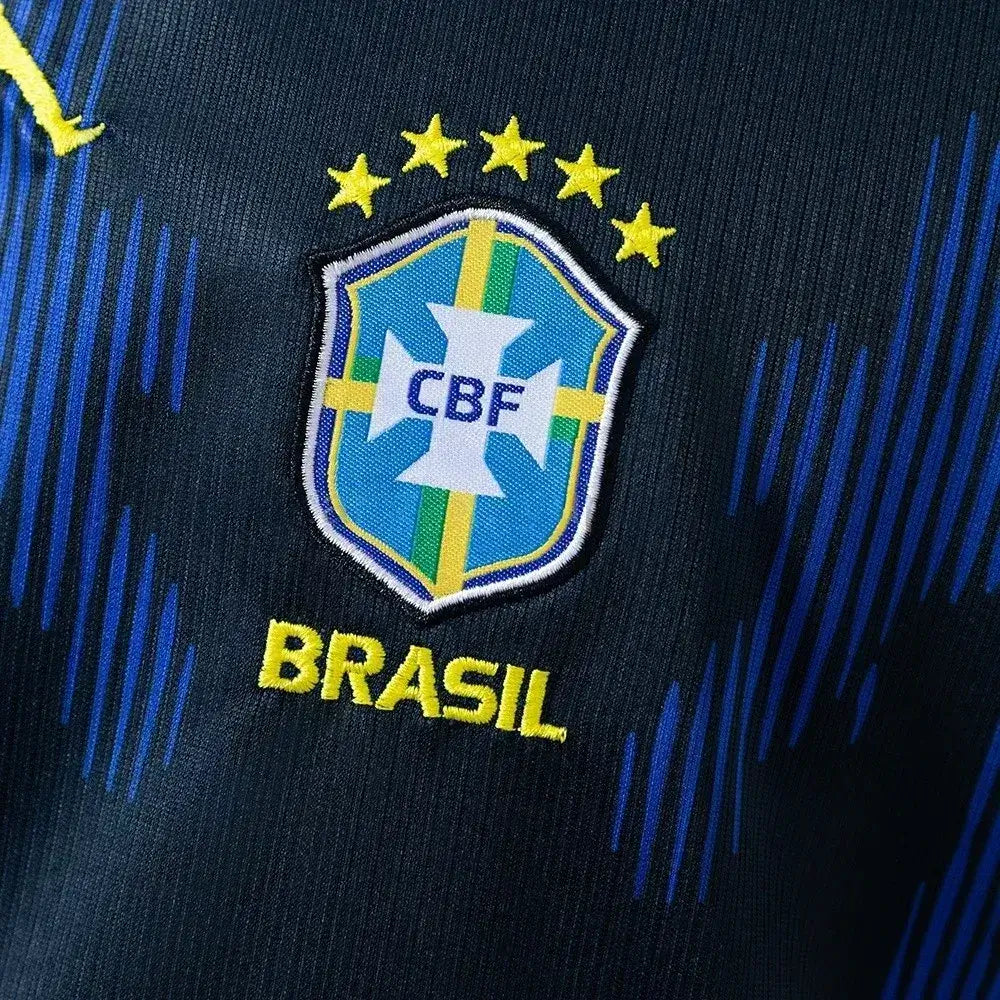 Kid's Brazil Away Soccer Kit 2026 World Cup - Jersey + Shorts