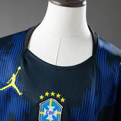 Kid's Brazil Away Soccer Kit 2026 World Cup - Jersey + Shorts