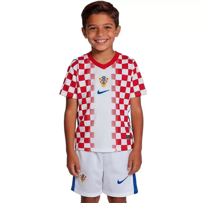 Kid's Croatia Home Soccer Jersey Kit 2026 World Cup