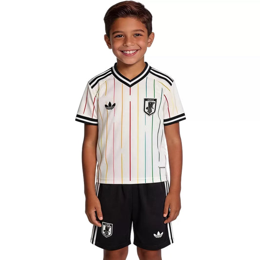 Kid's Japan Away Soccer Kit 2026 World Cup - Jersey+Shorts