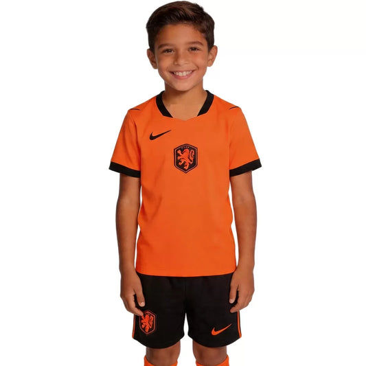 Kid's Netherlands Home Soccer Jersey Kit 2026 World Cup