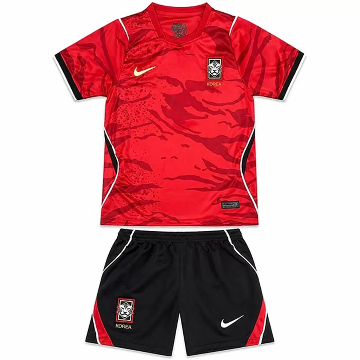 Kid's South Korea Home Soccer Kit 2026 World Cup - Jersey+Shorts