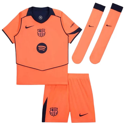 Barcelona Kid's Third Away Full Kit - Jersey+Shorts+Socks 2025/26