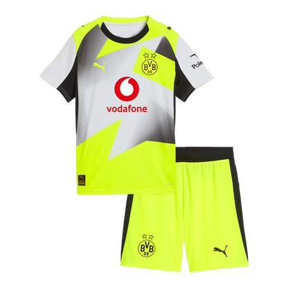 Kid's Borussia Dortmund Away Kit - Jersey+Shorts 2025/26