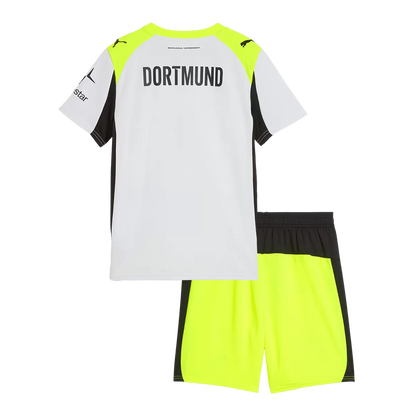 Kid's Borussia Dortmund Away Kit - Jersey+Shorts 2025/26