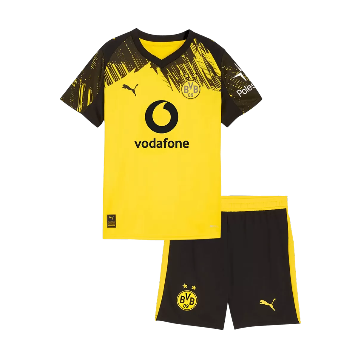 Equipación infantil del Borussia Dortmund (camiseta + pantalón corto) 2025/26