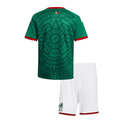Mexico Home Kid's Soccer Kit (Jersey+Shorts) 2026