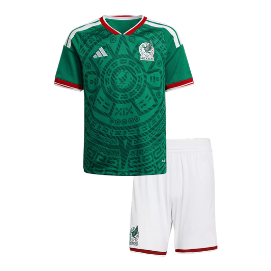 Equipación infantil de fútbol de la selección mexicana (camiseta + pantalón corto) 2025/26