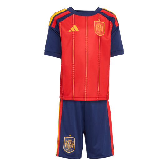 Equipación infantil de fútbol de España para la primera equipación (camiseta + pantalón corto + medias) 2026