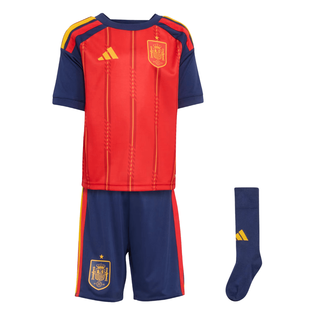 Equipación completa de la selección española infantil (local) - Camiseta + Pantalón corto + Medias 2025/26