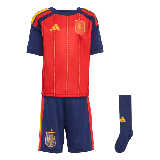 Equipación completa de la selección española infantil (local) - Camiseta + Pantalón corto + Medias 2025/26
