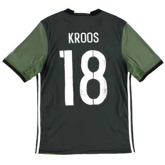 Camiseta retro de visitante de Kroos #18 de Alemania 2016