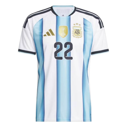 L.MARTÍNEZ #22 Argentina Local Soccer Jersey Mundial 2026