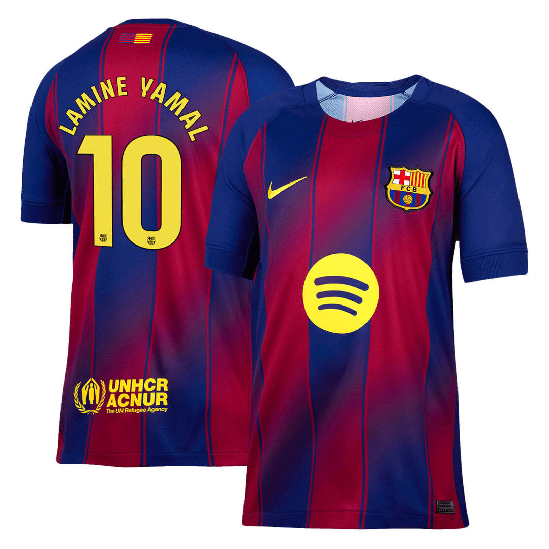 LAMINE YAMAL #10 Maillot de football domicile Barcelone 2025/26