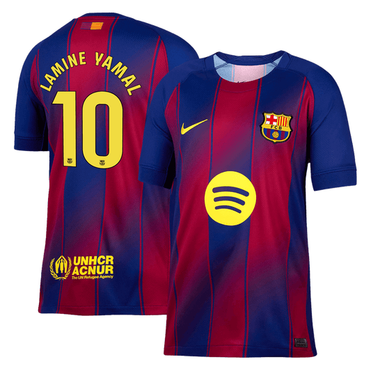 LAMINE YAMAL #10 Barcelona Home Soccer Jersey 2025/26
