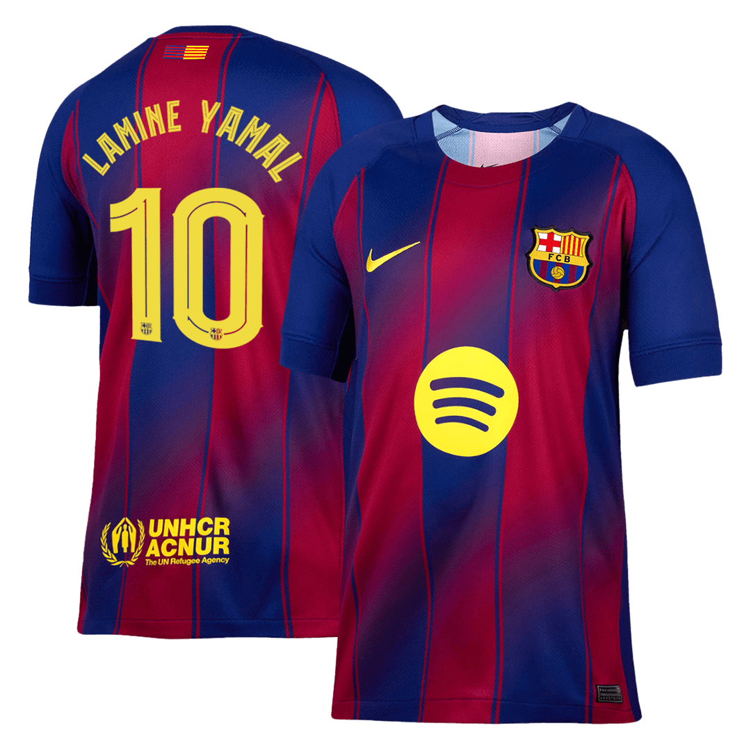 Camiseta de fútbol LAMINE YAMAL #10 Barcelona Primera equipación 2025/26 - UCL