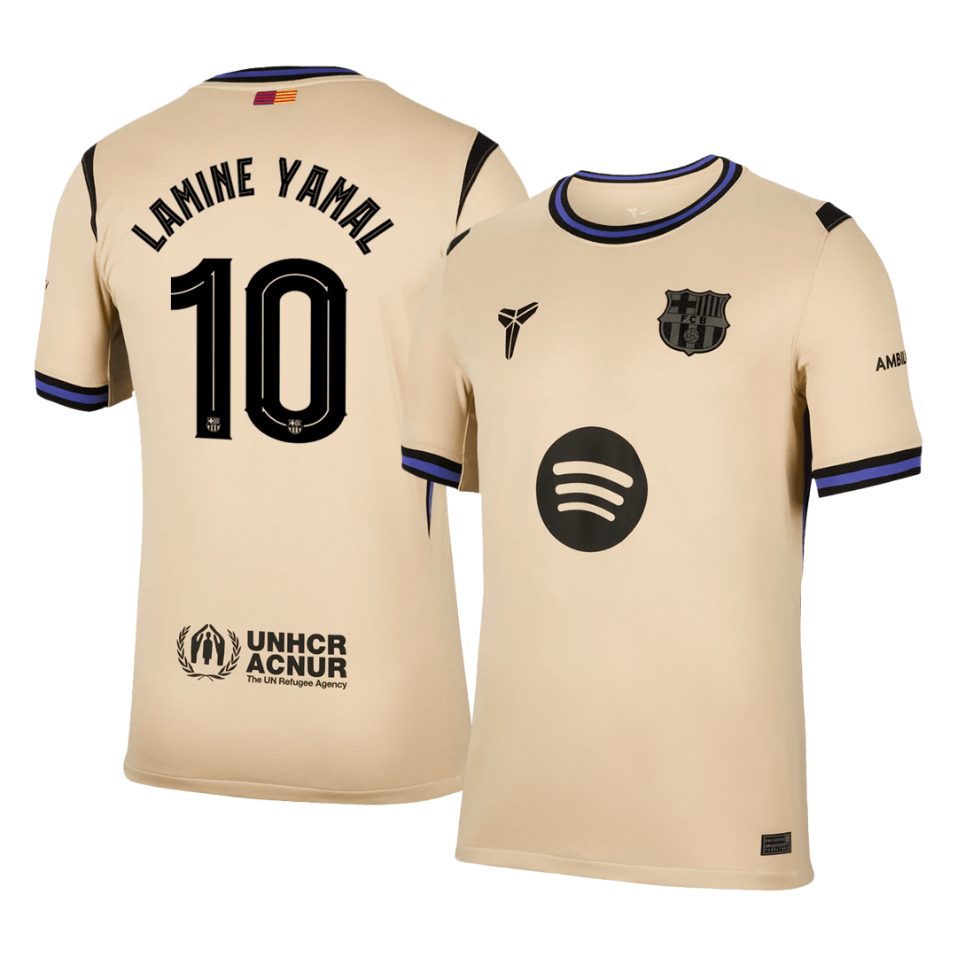 Maillot extérieur du FC Barcelone 2025/26 - Ligue des Champions (Lamine Yamal, n°10)
