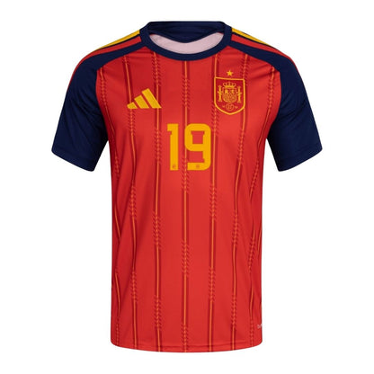 Camiseta de la selección española de fútbol, ​​número 19, de Lamine Yamal, para la Copa Mundial de 2026