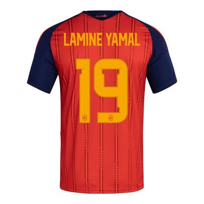 Camiseta de la selección española de fútbol, ​​número 19, de Lamine Yamal, para la Copa Mundial de 2026