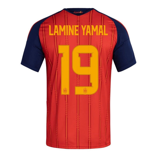 Camiseta de la selección española de fútbol, ​​número 19, de Lamine Yamal, para la Copa Mundial de 2026