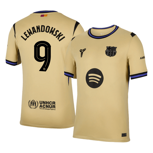 LEWANDOWSKI #9 Barcelona Away Soccer Jersey 2025/26 - UCL