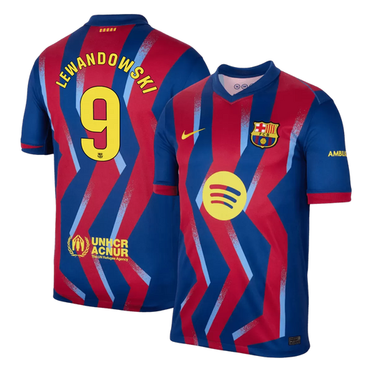 LEWANDOWSKI #9 Barcelona Fourth Away 'El Clásico' Jersey 2025/26