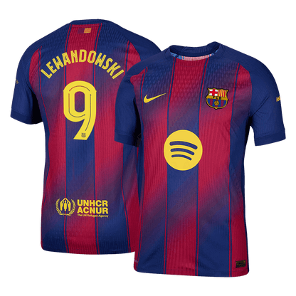 Camiseta de Lewandowski nº 9, versión jugador del Barcelona, ​​temporada 2025/26 - Champions League
