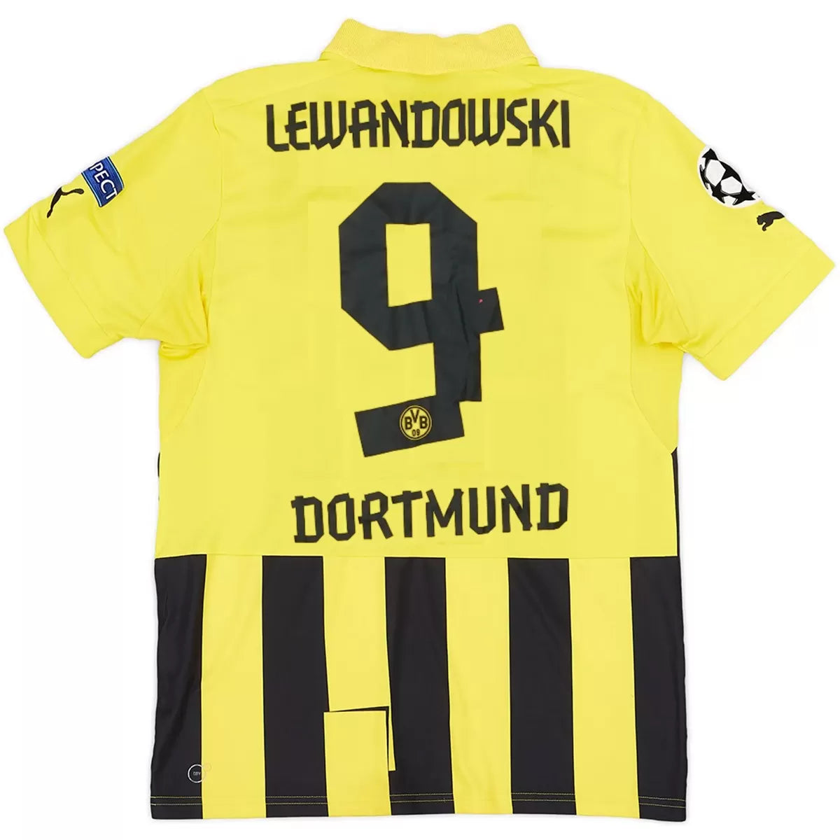 LEWANDOWSKI #9 Retro Borussia Dortmund 2012/13 UCL Home Jersey