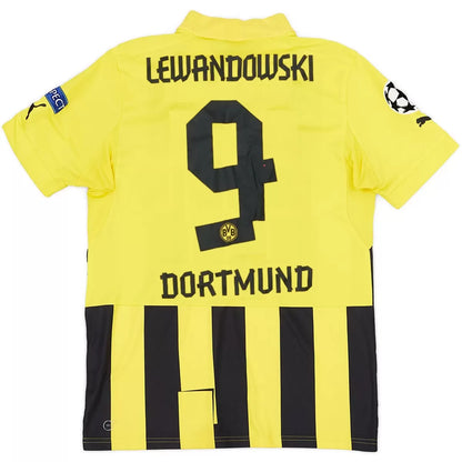 LEWANDOWSKI #9 Retro Borussia Dortmund 2012/13 UCL Home Jersey