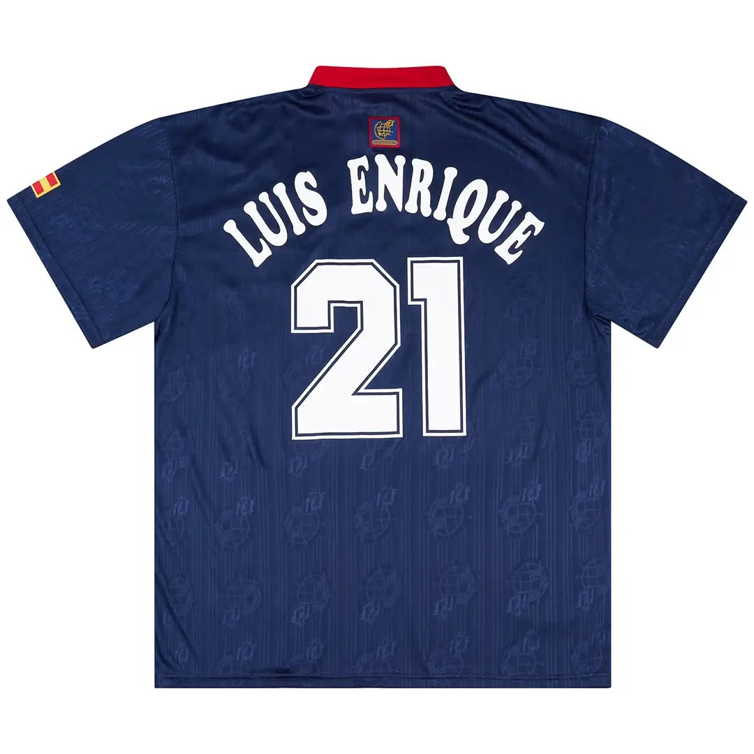 Camiseta de fútbol retro de visitante de Luis Enrique #21 España 1996