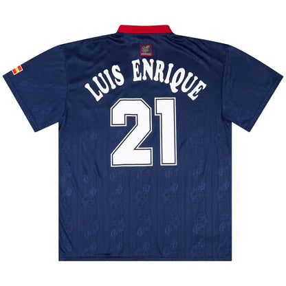Camiseta de fútbol retro de visitante de Luis Enrique #21 España 1996