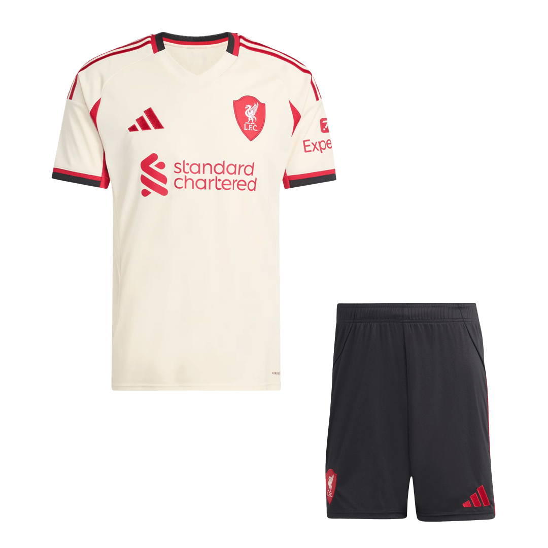 Equipación visitante del Liverpool - Camiseta + Pantalón corto 2025/26