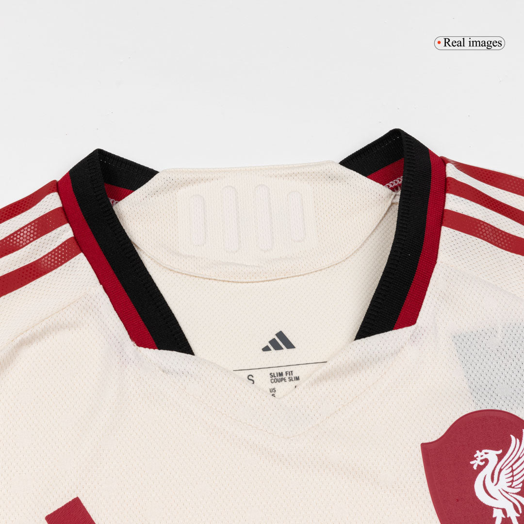 Camiseta de fútbol del Liverpool, versión visitante, temporada 2025/26