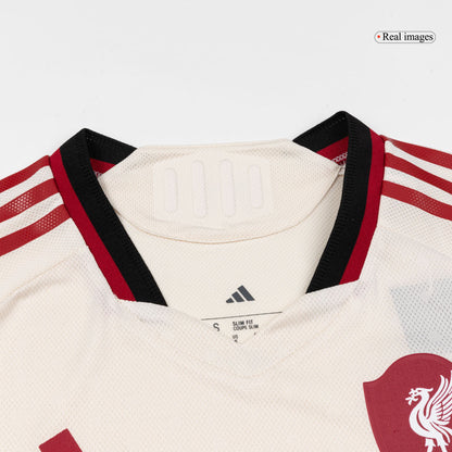 Camiseta de fútbol del Liverpool, versión visitante, temporada 2025/26