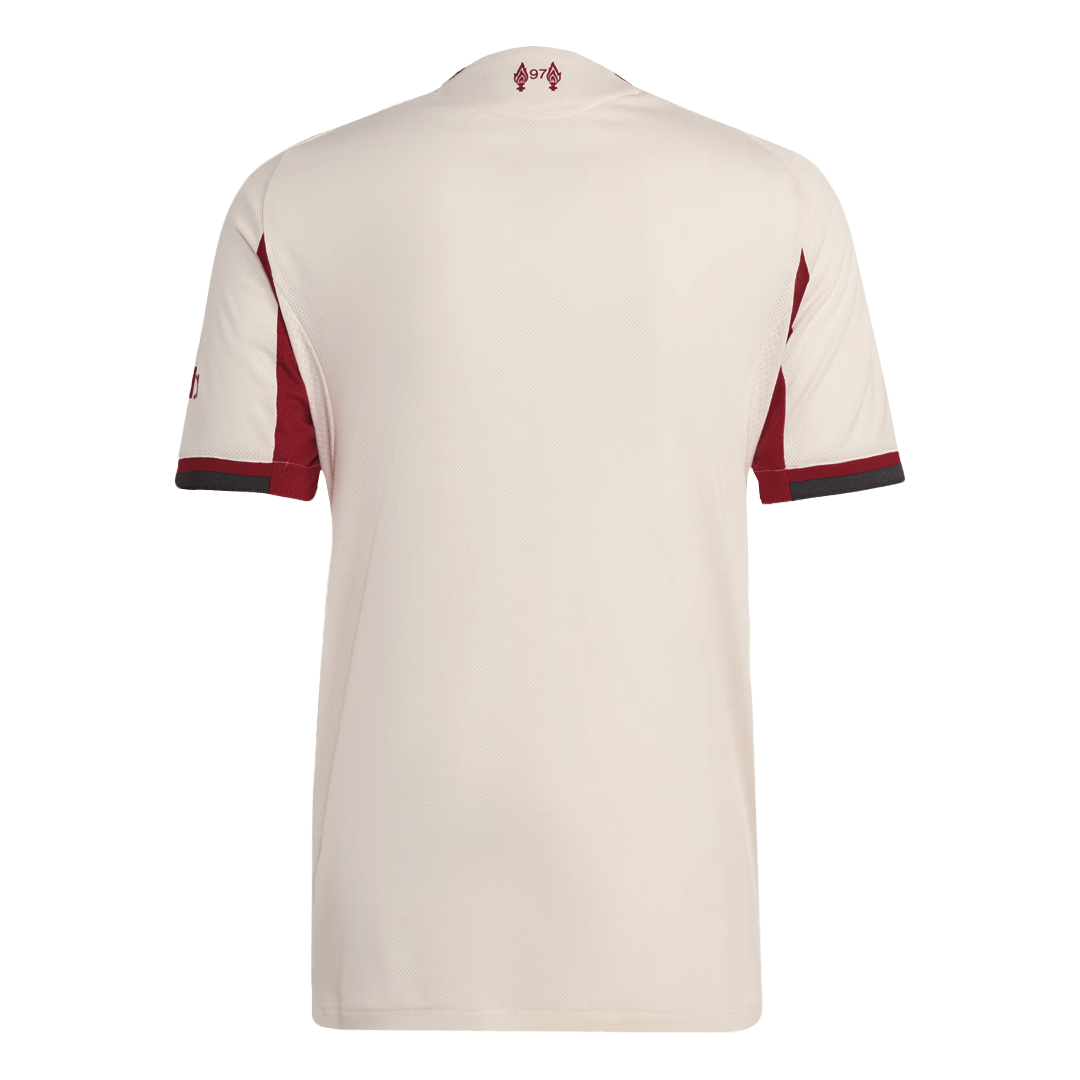 Camiseta de fútbol del Liverpool, versión visitante, temporada 2025/26