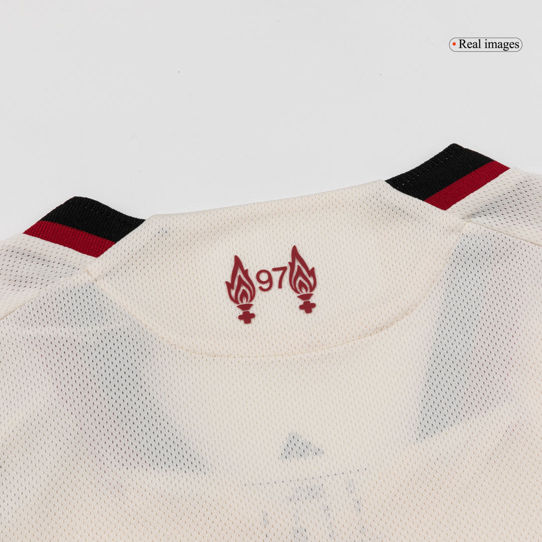 Camiseta de fútbol del Liverpool, versión visitante, temporada 2025/26