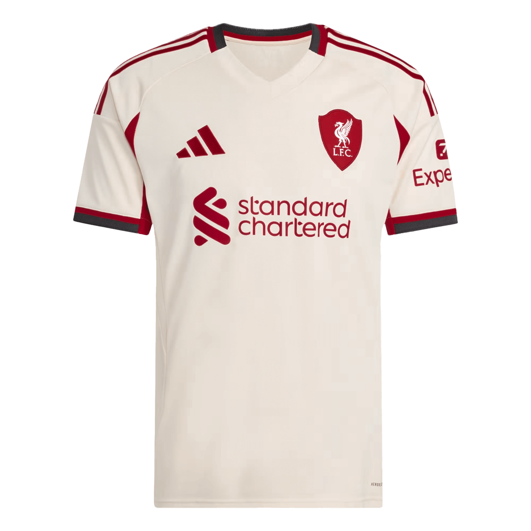 Camiseta de visitante del Liverpool 2025/26