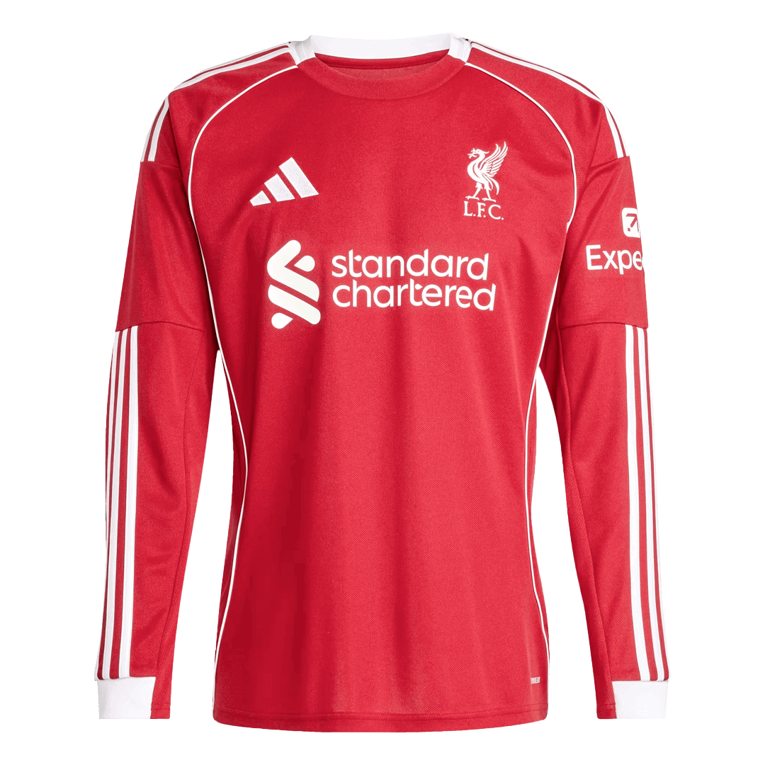 Camiseta de manga larga del Liverpool para la temporada 2025/26