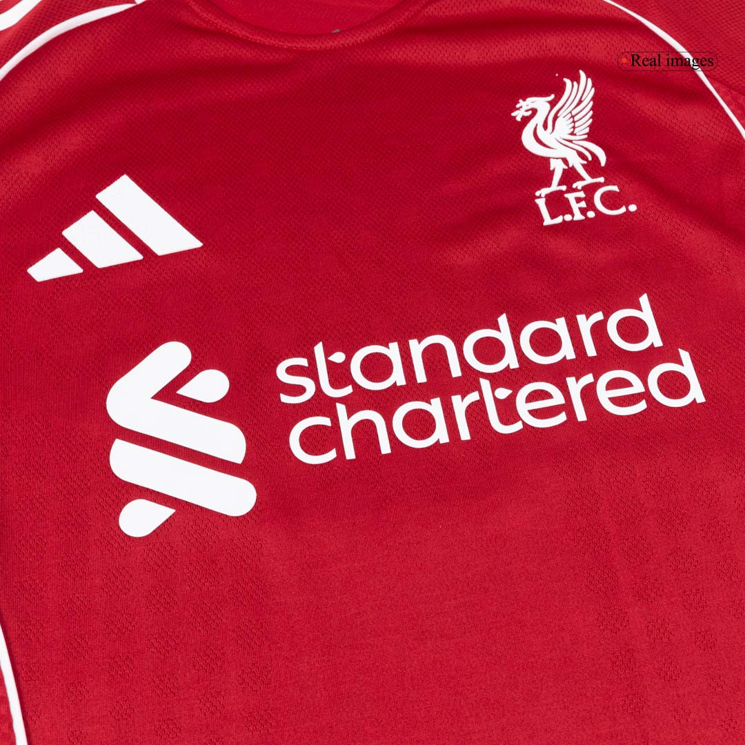 Camiseta de fútbol del Liverpool, versión jugador local, temporada 2025/26
