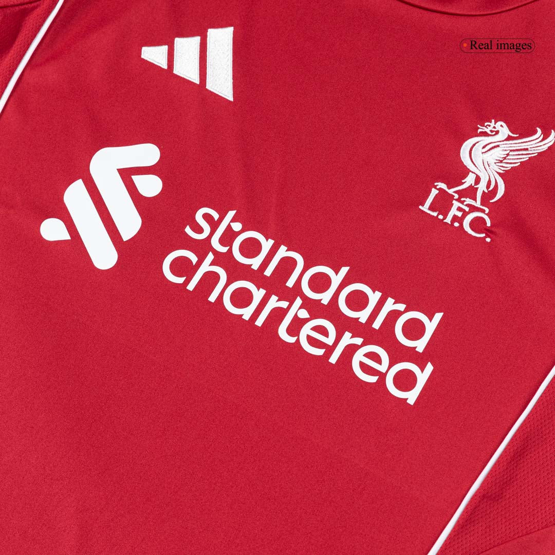 Camiseta de fútbol del Liverpool para la temporada 2025/26