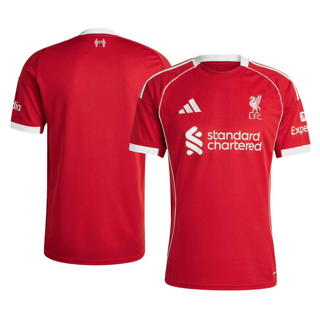 Camiseta de fútbol del Liverpool para la temporada 2025/26