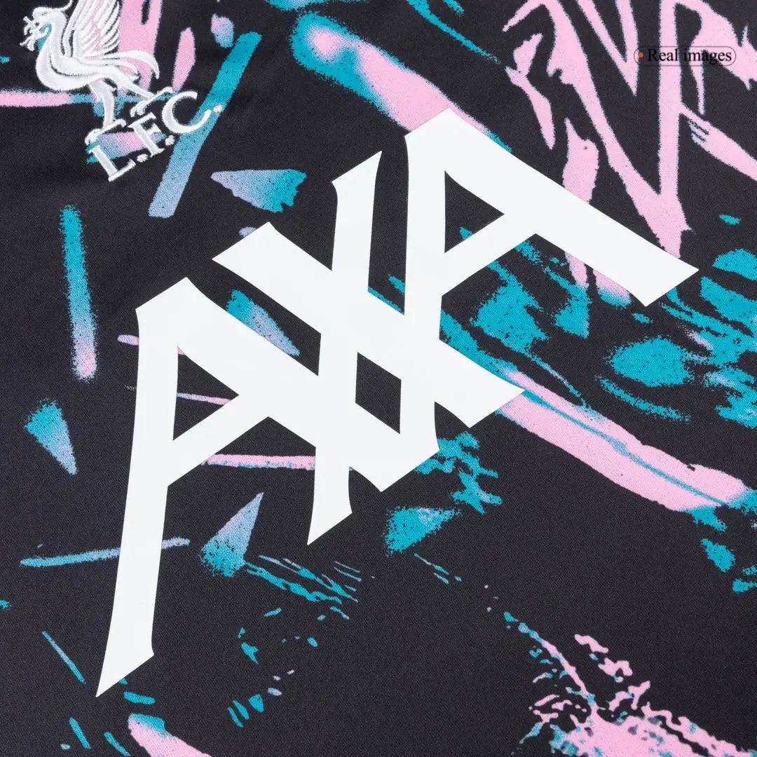 Maillot de football d'avant-match de Liverpool 2025/26 Noir