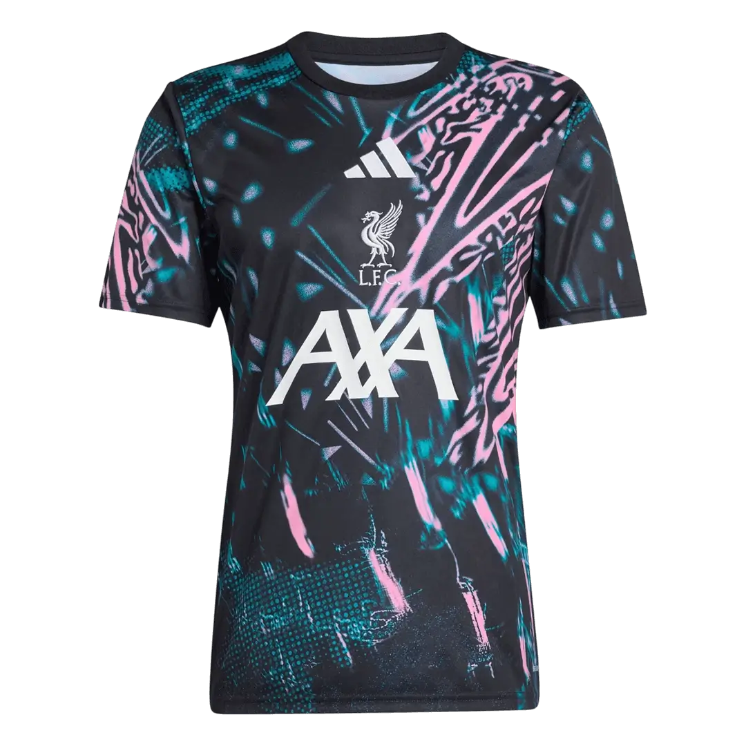 Maillot de football d'avant-match de Liverpool 2025/26 Noir