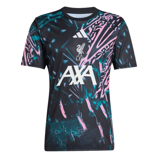 Maillot de football d'avant-match de Liverpool 2025/26 Noir