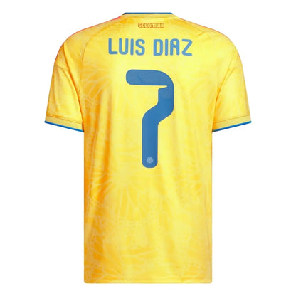 Luis Díaz #7 Maillot de foot Colombie Domicile Coupe du Monde 2026